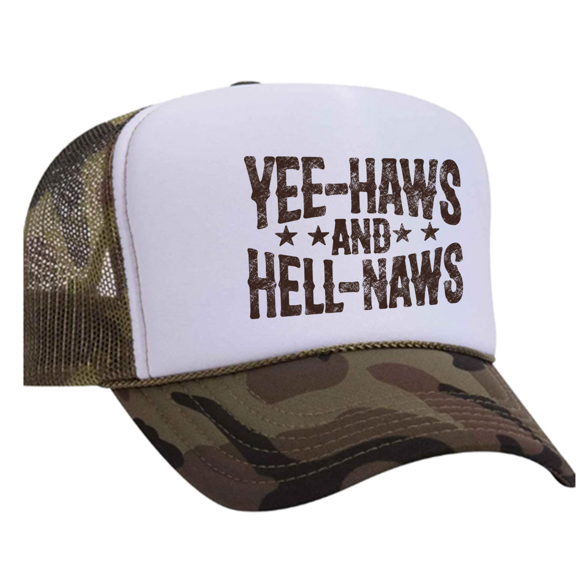 Yee-Haws & Hell-Naws Foam Trucker Hat