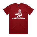 I'm A Vagitarian Premium Tee - Cardinal