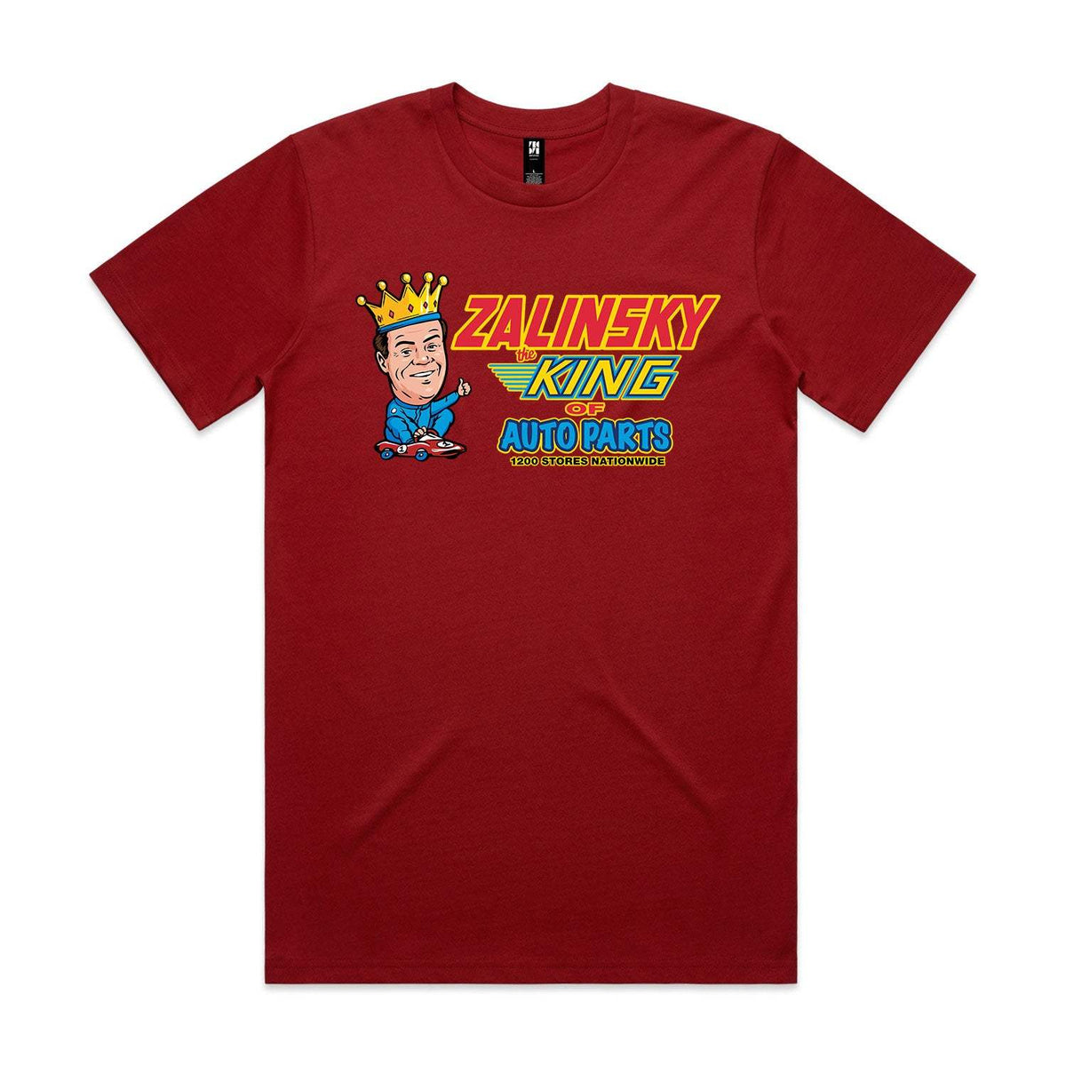 Zalinsky King Of Auto Parts Premium Tee - Cardinal