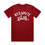 Red, White, & Rowdy Premium Tee - Cardinal