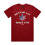 Gettin' Lit Since 1776 Premium Tee - Cardinal