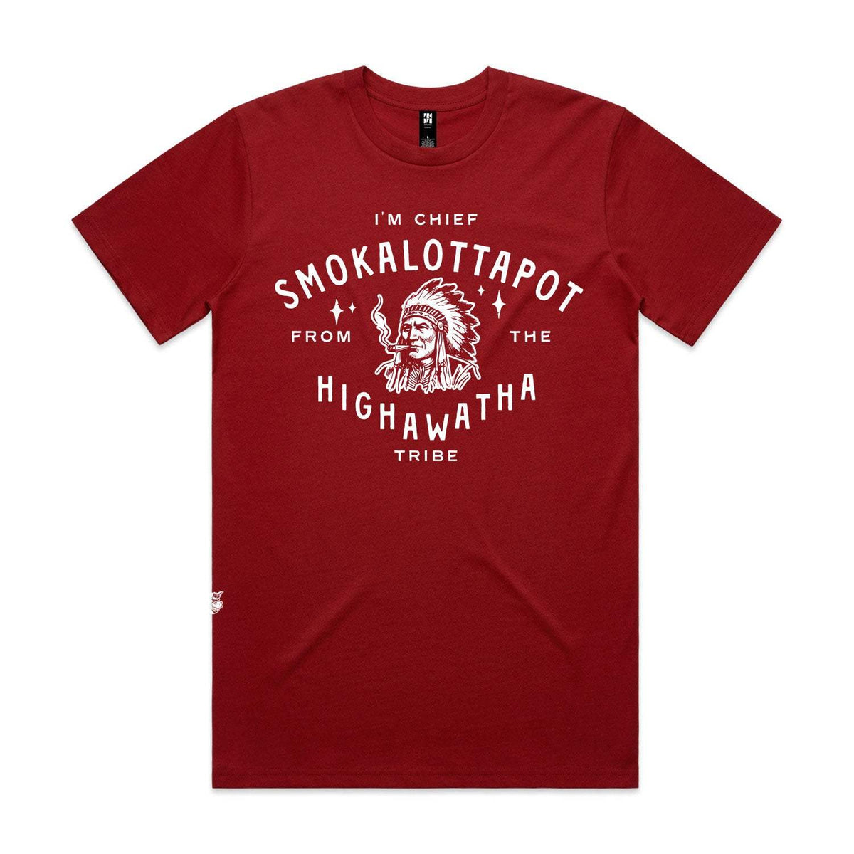 Chief Smokalottapot Premium Tee - Cardinal