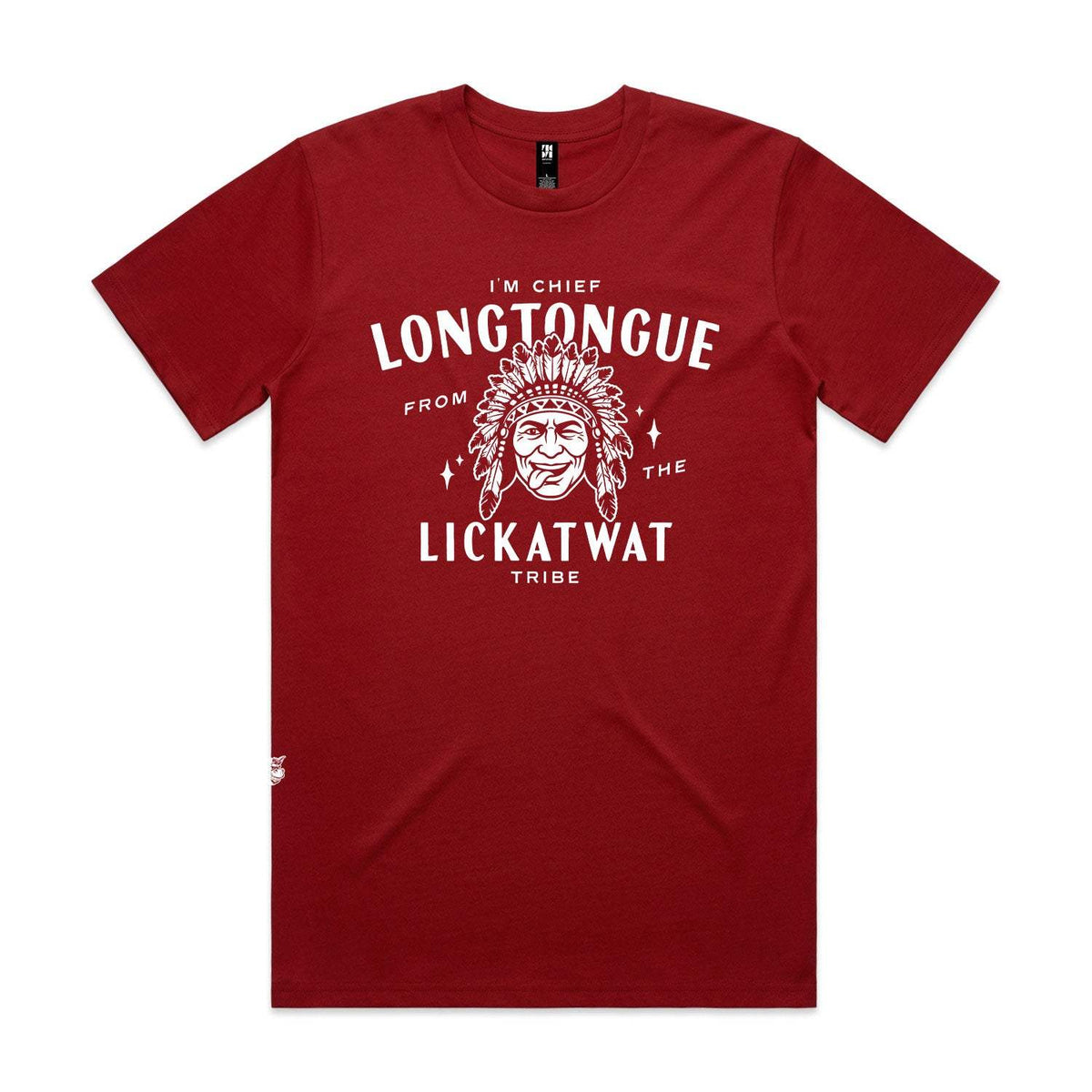 Chief Longtongue Premium Tee - Cardinal