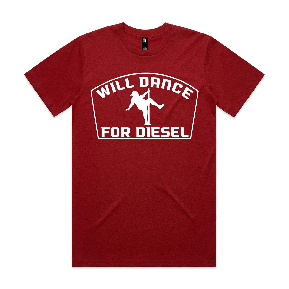 Will Dance For Diesel Premium Tee - Cardinal