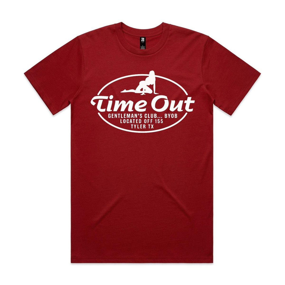 Time Out Gentleman's Club Premium Tee - Cardinal