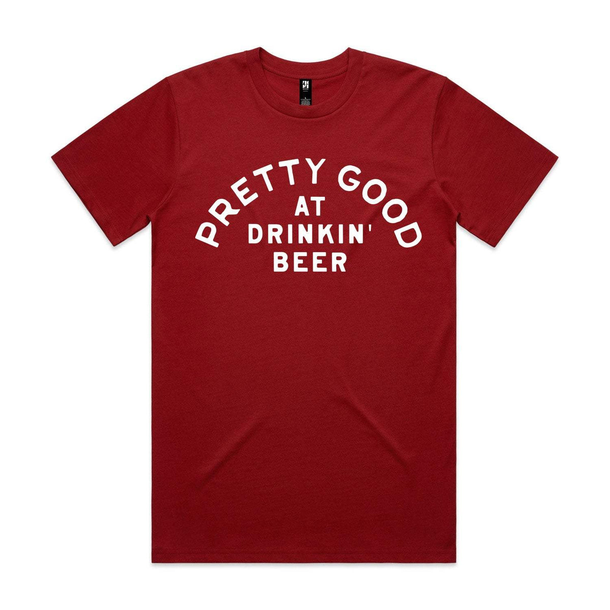 Pretty Good At Drinkin' Beer Premium Tee - Cardinal