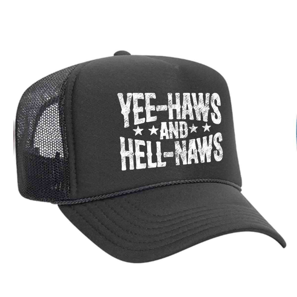 Yee-Haws & Hell-Naws Foam Trucker Hat - Charcoal
