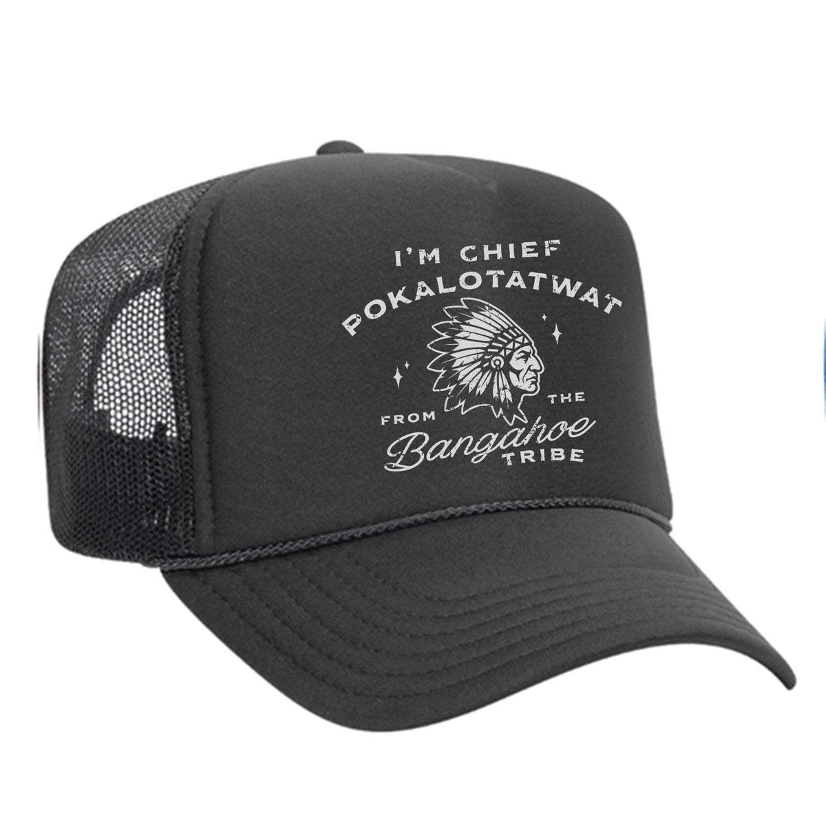 Chief Pokalotatwat Foam Trucker Hat - Charcoal