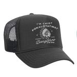 Chief Pokalotatwat Foam Trucker Hat - Charcoal