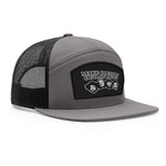 Make Country Outlaw Again 7 Panel Hat - Charcoal / Black
