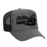 I Didn't See Sh!t Foam Trucker Hat - Charcoal / Black