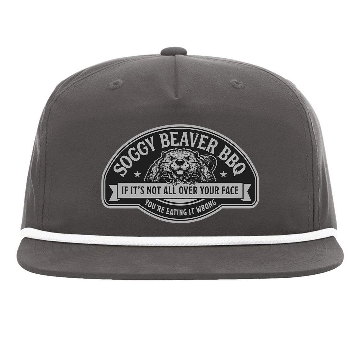 Soggy Beaver BBQ Flat Bill Rope - Charcoal
