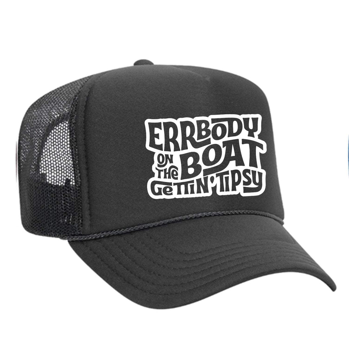 Errbody On The Boat Gettin' Tipsy Foam Trucker Hat - Charcoal