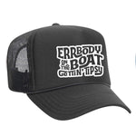 Errbody On The Boat Gettin' Tipsy Foam Trucker Hat - Charcoal