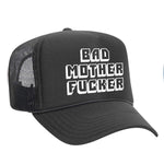 Bad M'Fer Foam Trucker Hat - Charcoal