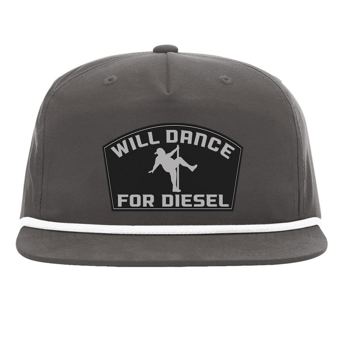 Will Dance For Diesel Flat Bill Rope