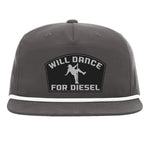 Will Dance For Diesel Flat Bill Rope - Charcoal