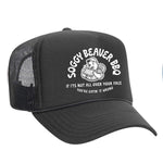 Soggy Beaver BBQ Foam Trucker Hat - Charcoal