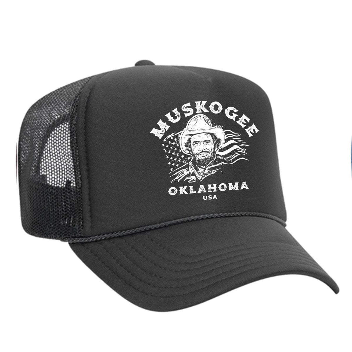Haggard Old Flag Foam Trucker Hat - Charcoal
