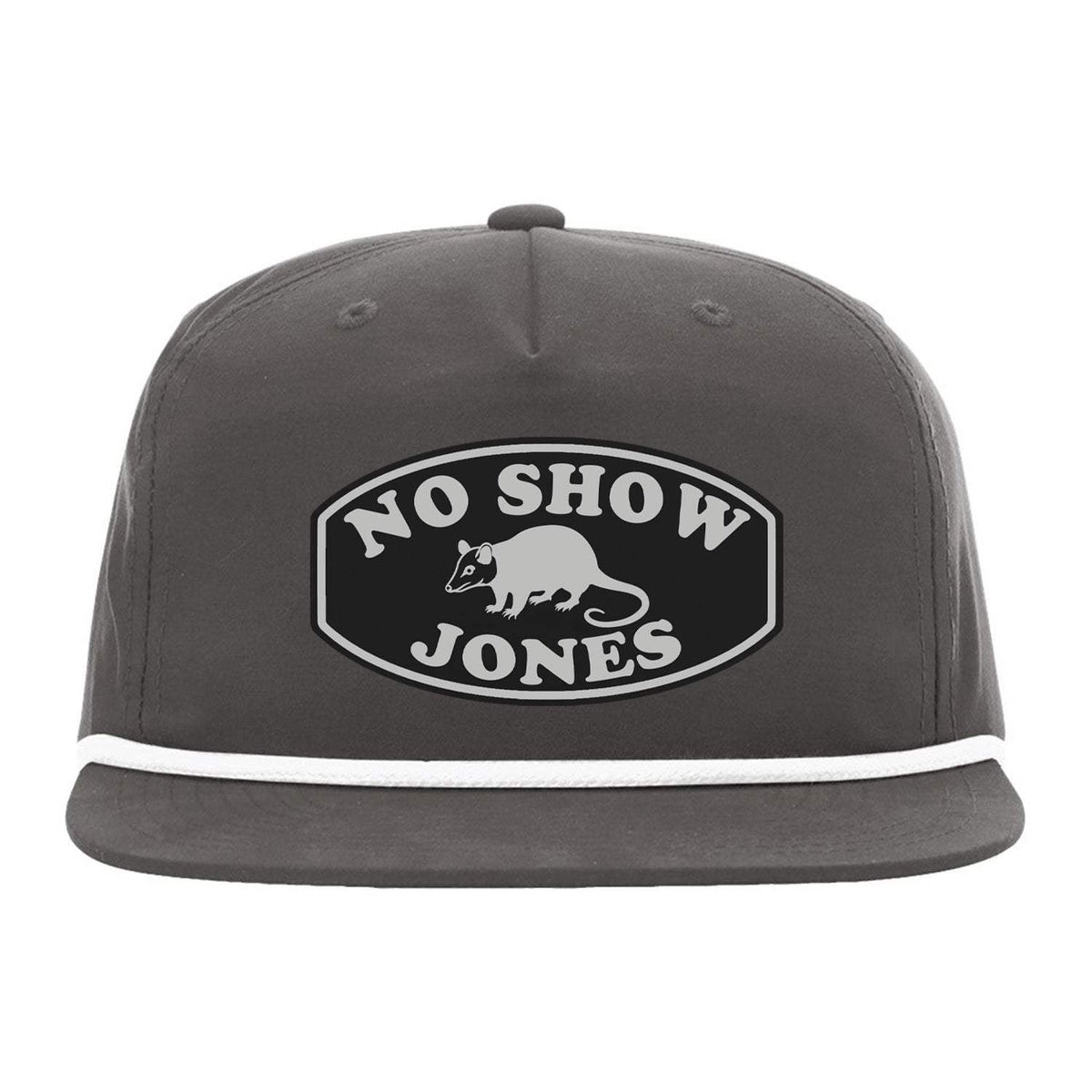 No Show Jones Flat Bill Rope - Charcoal