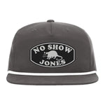 No Show Jones Flat Bill Rope - Charcoal