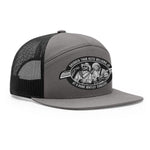 Hank Whitley 7 Panel Hat - Charcoal / Black