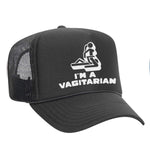 I'm A Vagitarian Foam Trucker Hat - Charcoal / Grey