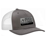 Choked A Cougar Classic Trucker Hat - Charcoal / White
