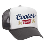 Cooter Bangin Foam Trucker Hat - Charcoal / White