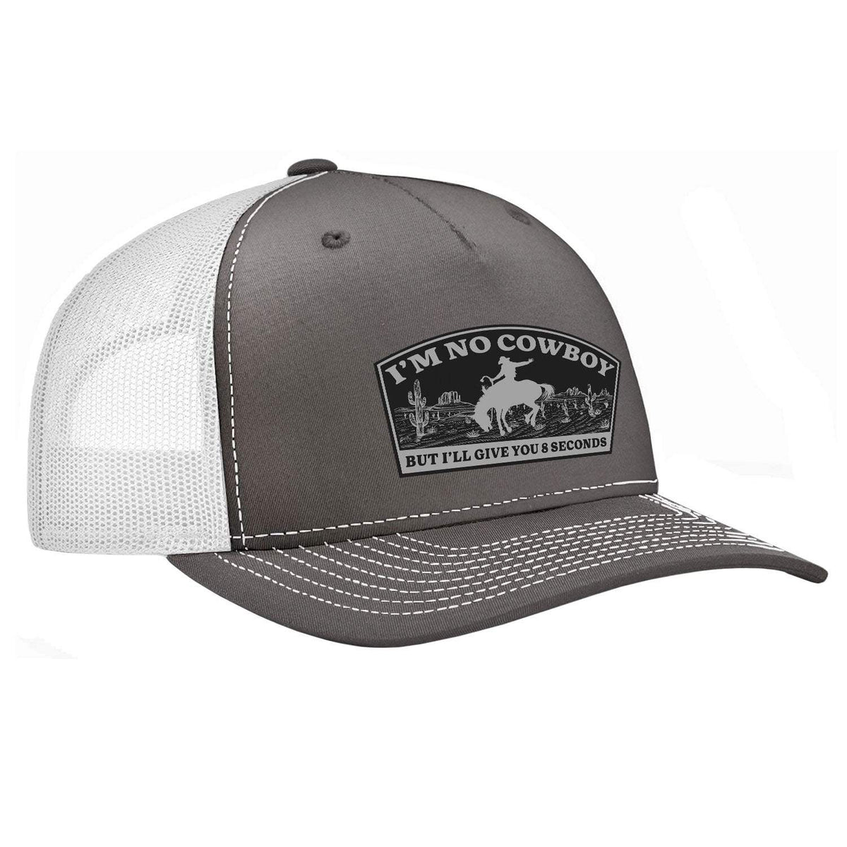 I'm No Cowboy Classic Trucker Hat - Charcoal / White