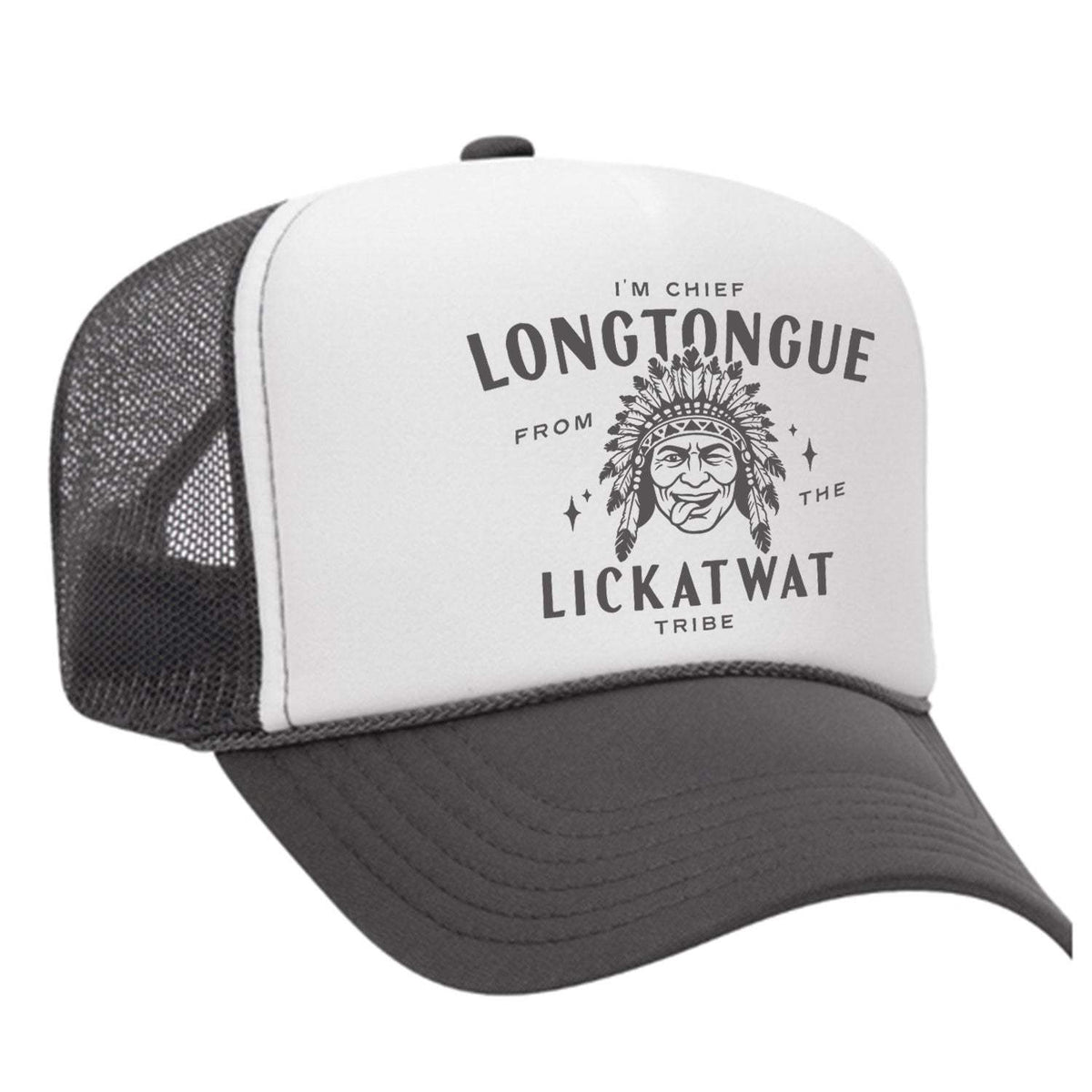 Chief Longtongue Foam Trucker Hat - Charcoal / White