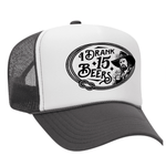 I Drank 15 Beers Foam Trucker Hat - Charcoal / White