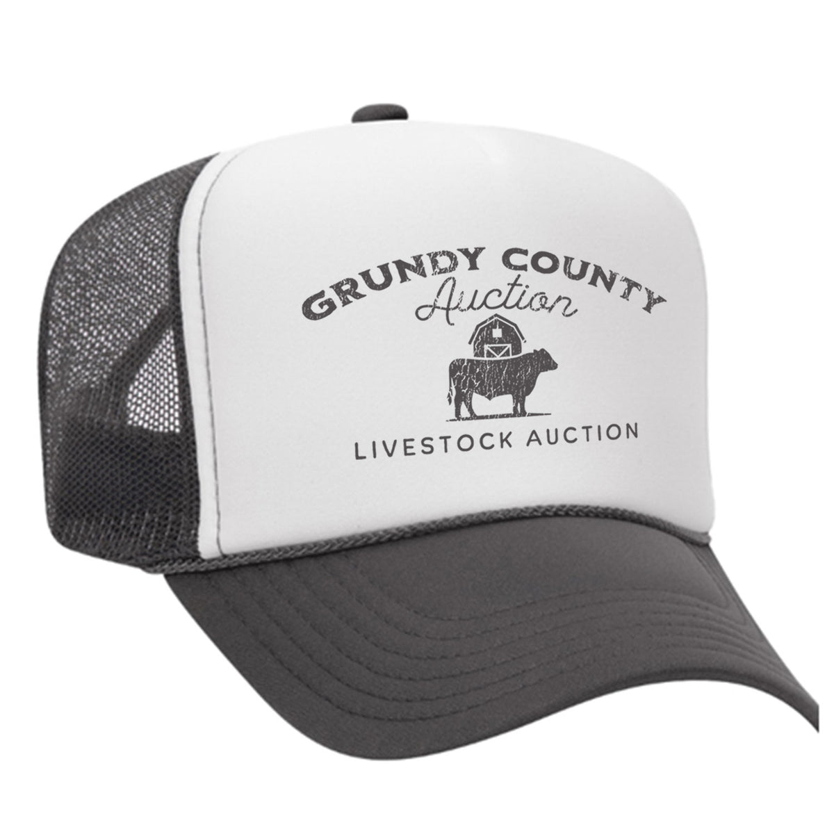 Grundy County Auction Foam Trucker Hat