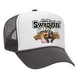 Just A Swangin' Foam Trucker Hat - Charcoal / White