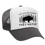 They See Me Roamin' Foam Trucker Hat - Charcoal / White