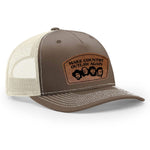 Make Country Outlaw Again Leather Patch Hat - Chocolate / Birch