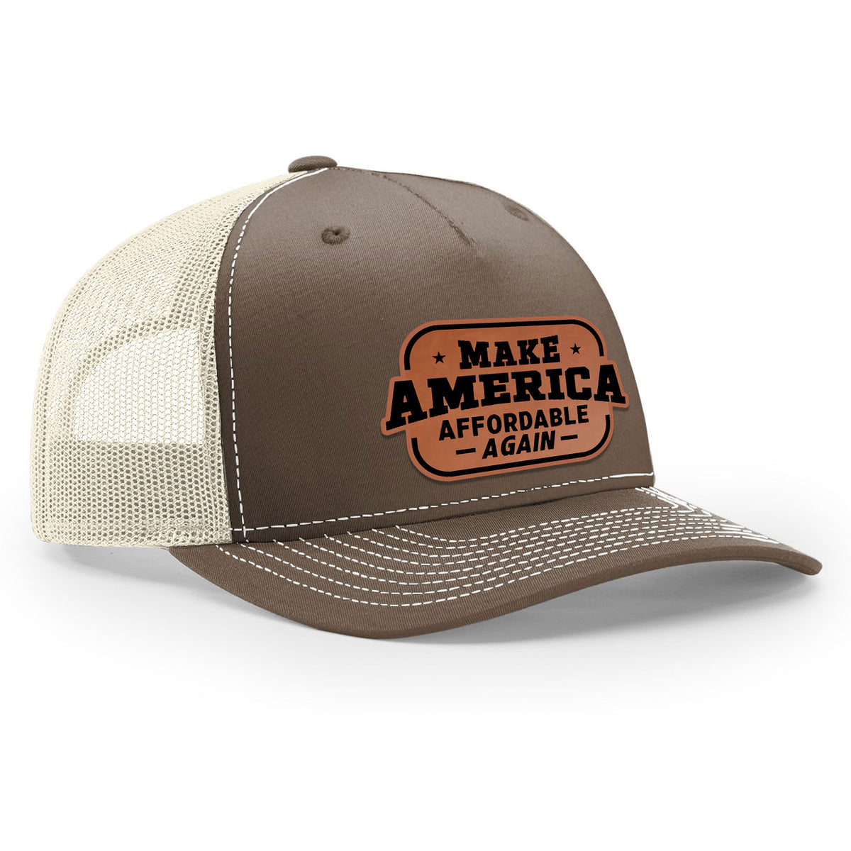 Make America Affordable Again Classic Trucker Hat - Chocolate / Birch
