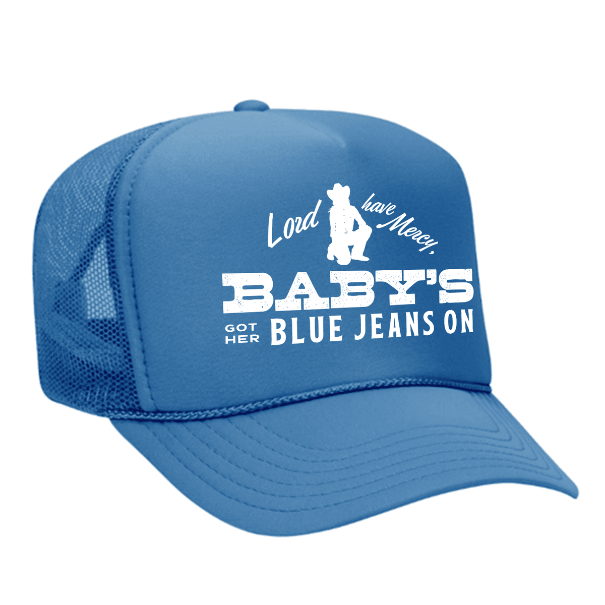Baby's Got Her Blue Jeans On Foam Trucker Hat - Colorado / Blue