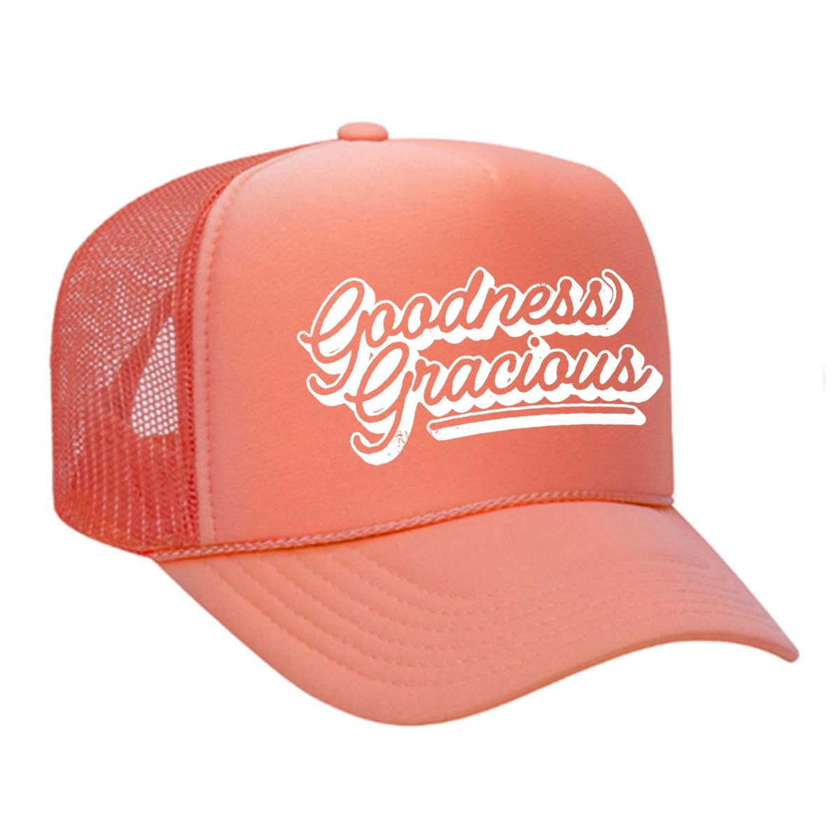Goodness Gracious Foam Trucker Hat - Coral
