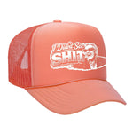 I Didn't See Sh!t Foam Trucker Hat - Coral