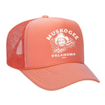 Haggard Old Flag Foam Trucker Hat - Coral