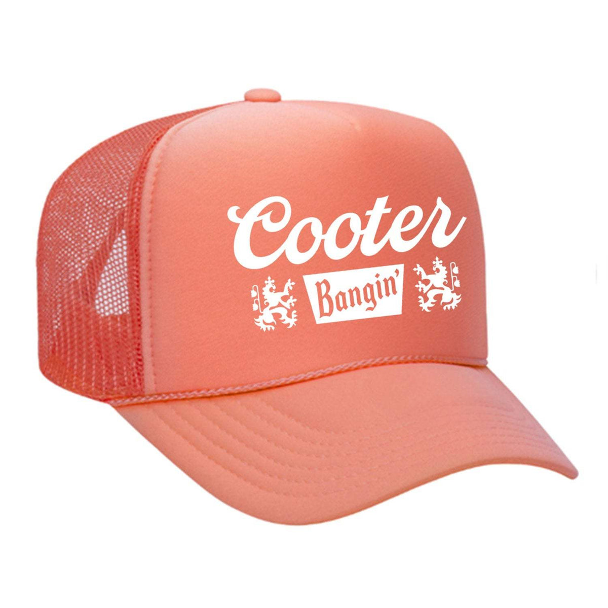 Cooter Bangin Foam Trucker Hat - Coral