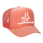 I'm A Vagitarian Foam Trucker Hat - Coral