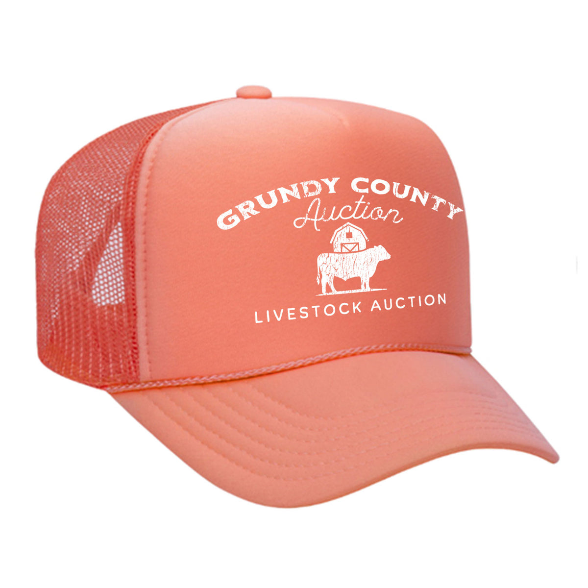 Grundy County Auction Foam Trucker Hat