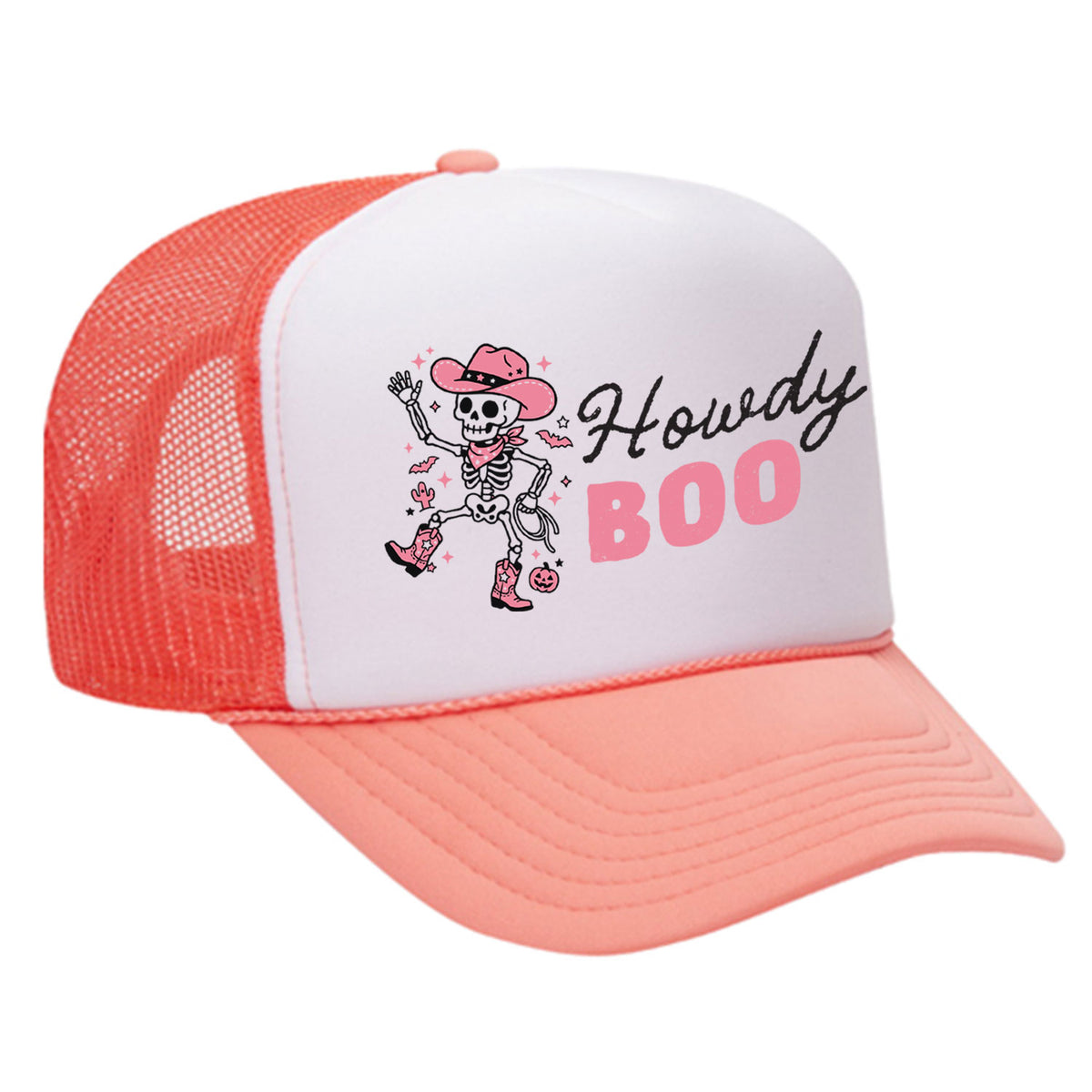 Howdy Boo Foam Trucker Hat