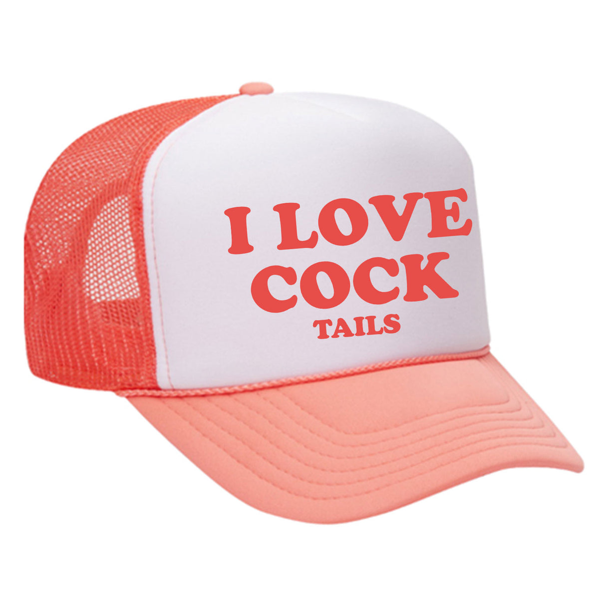 I Love Cock Tails Foam Trucker Hat