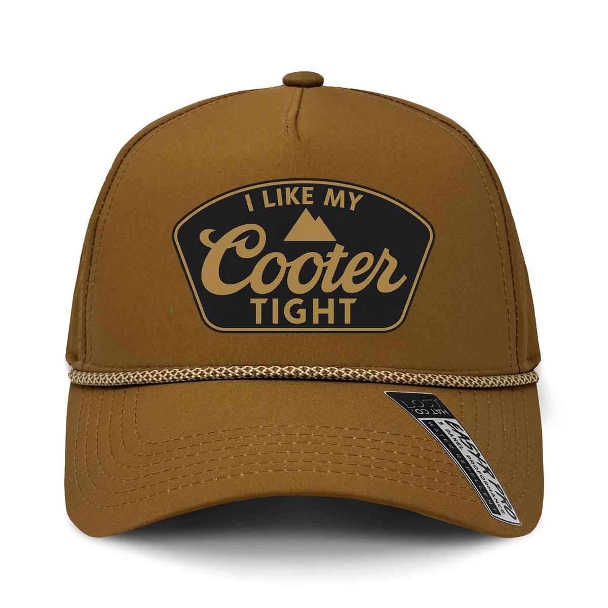 I Like My Cooter Tight Performance Leather Patch Hat