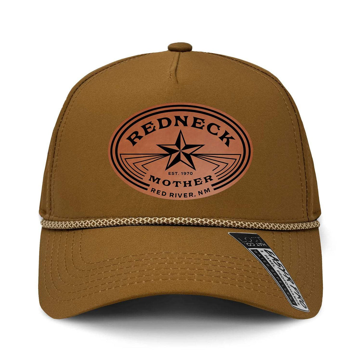 Redneck Mother Performance Leather Patch Hat - Coyote