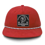 Chief Pokalotatwat Flat Bill Rope Leather Patch Hat - Crawfish