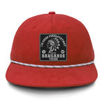 Chief Pokalotatwat Flat Bill Rope Leather Patch Hat